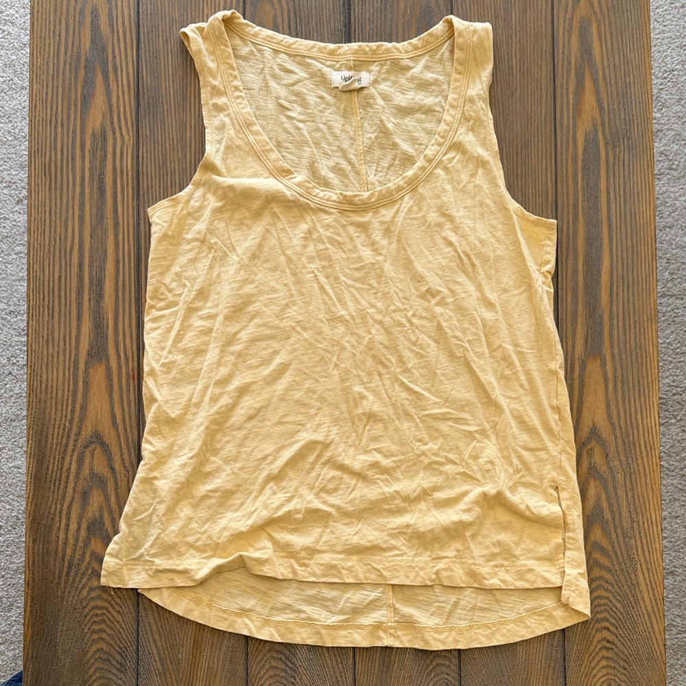 UpWest Light Yellow Tank Top